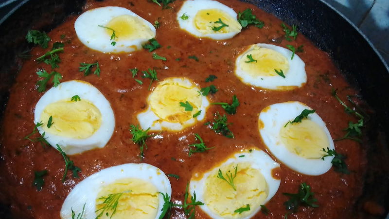 paneer and egg gravy 2