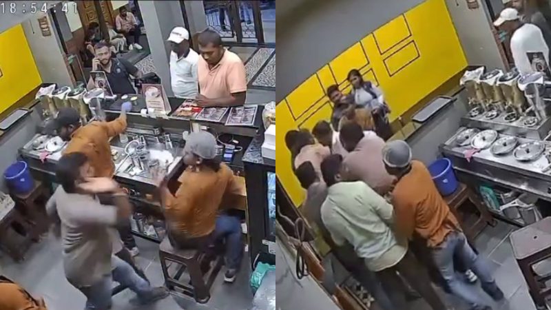 Four customers attacked on hotel staff in Bengaluru Seshadripuram