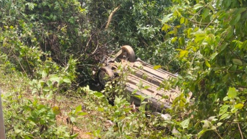 Woman killed as car falls into river in Shivamogga
