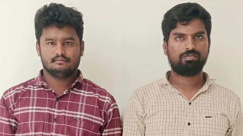 two arrested for cheating by giving fake gold in chitradurga