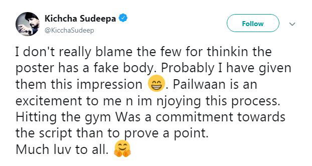 kichcha sudeep tweet