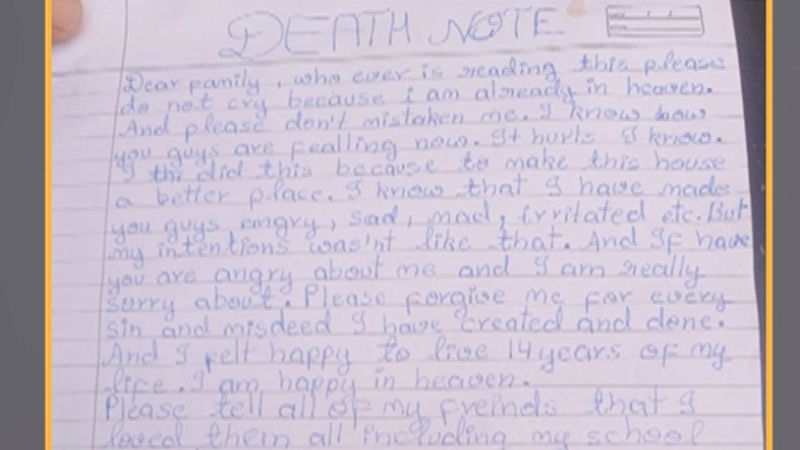 A 14 year old boy gandhar commits suicide Case Inspired by the famous Japanese web series Death Note bengaluru police investigation 1