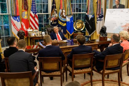 Donald Trump Vladimir Putin Zelensky European Leaders 1
