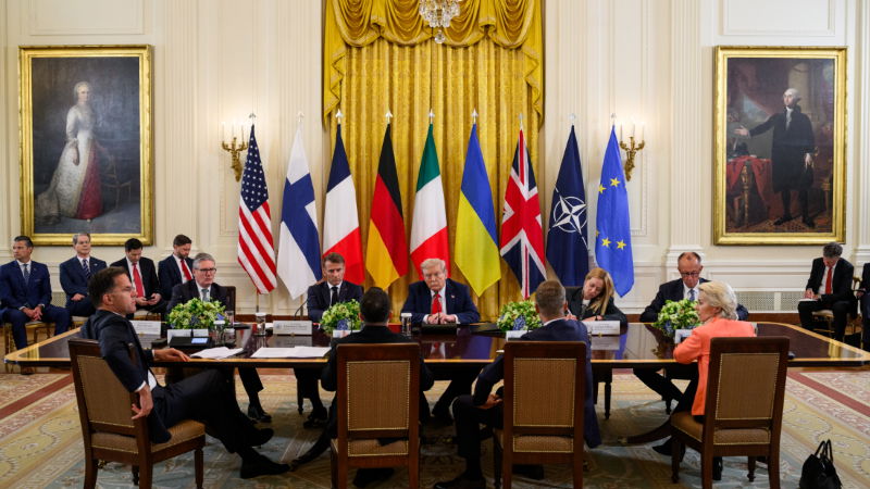 Donald Trump Vladimir Putin Zelensky European Leaders 2