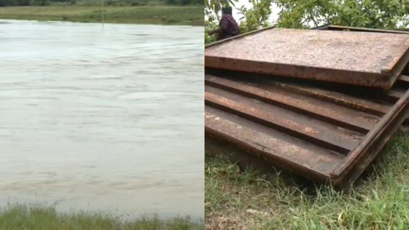 Haveri Varada River Bridge Co Barrage Gate Theft