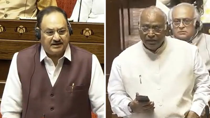 JP Nadda Mallikarjun Kharge