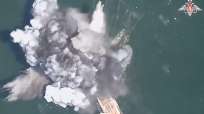 Ukraines Largest Naval Ship Simferopol Sunk In Russias First Sea Drone Attack