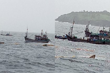 Persian boat sinks in Arabian Sea 25 fishermen rescued in Bhatkal 1