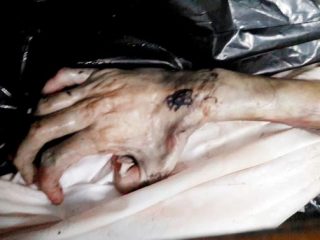 Dead body tattoo small