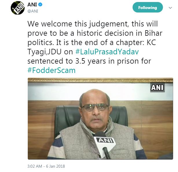 ani tweet laluprasadyadav