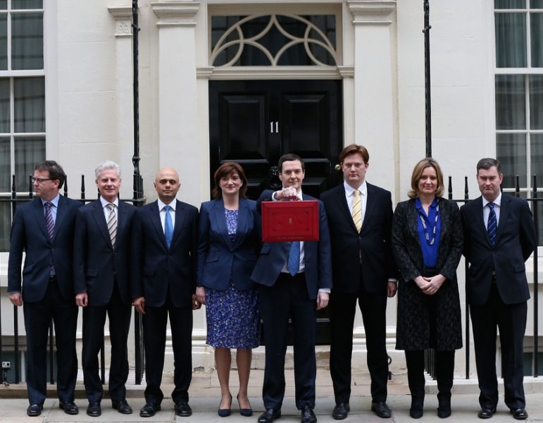 britain budget box photoshoot