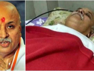 praveen thogadia hospitalised small