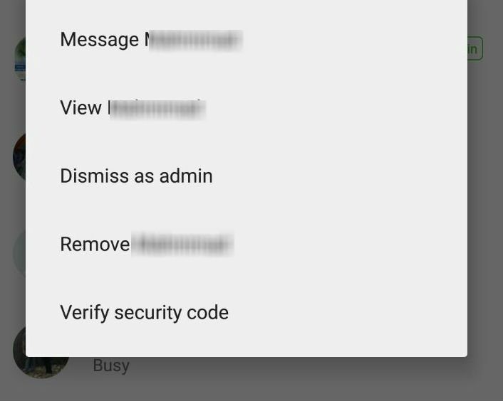 whatsapp dismis