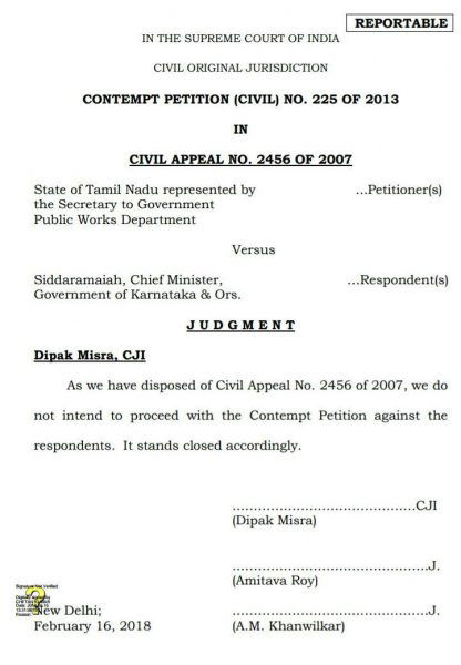 Contempt of Court CM