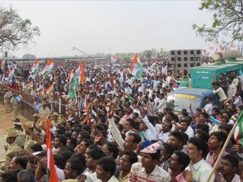 Rahul gandhi in karnataka 2 day 10