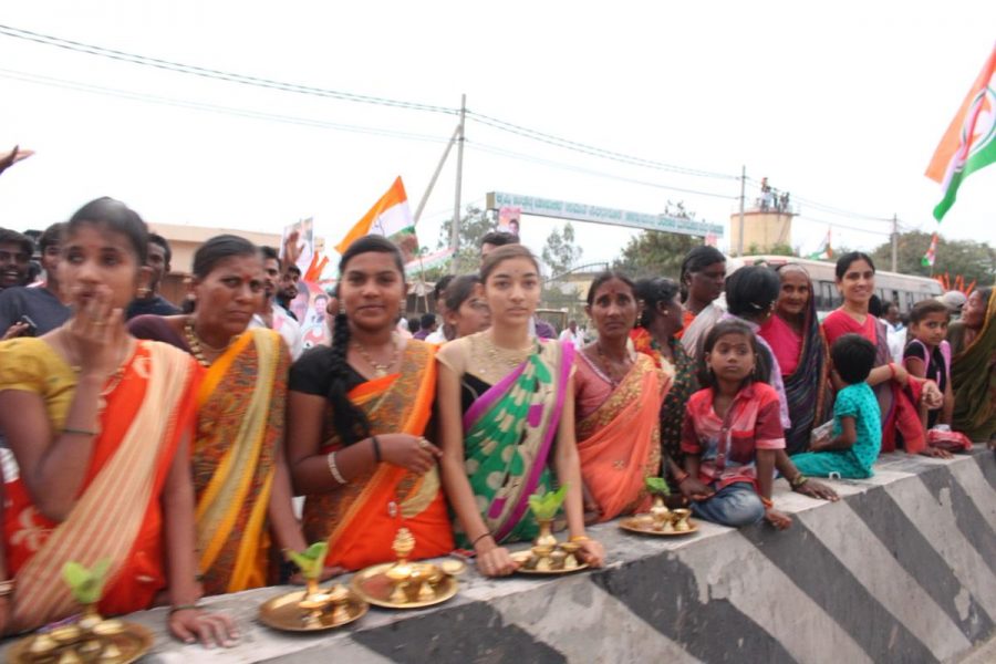 Rahul gandhi in karnataka 2 day 14