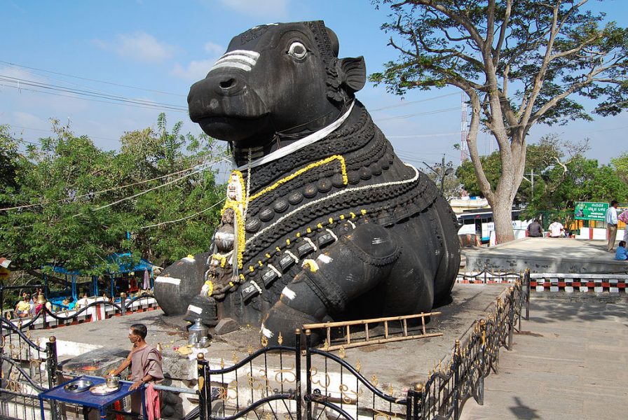 Nandi statue on Chamundi Hills Mysore