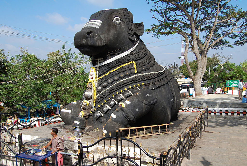 Nandi statue on Chamundi Hills Mysore