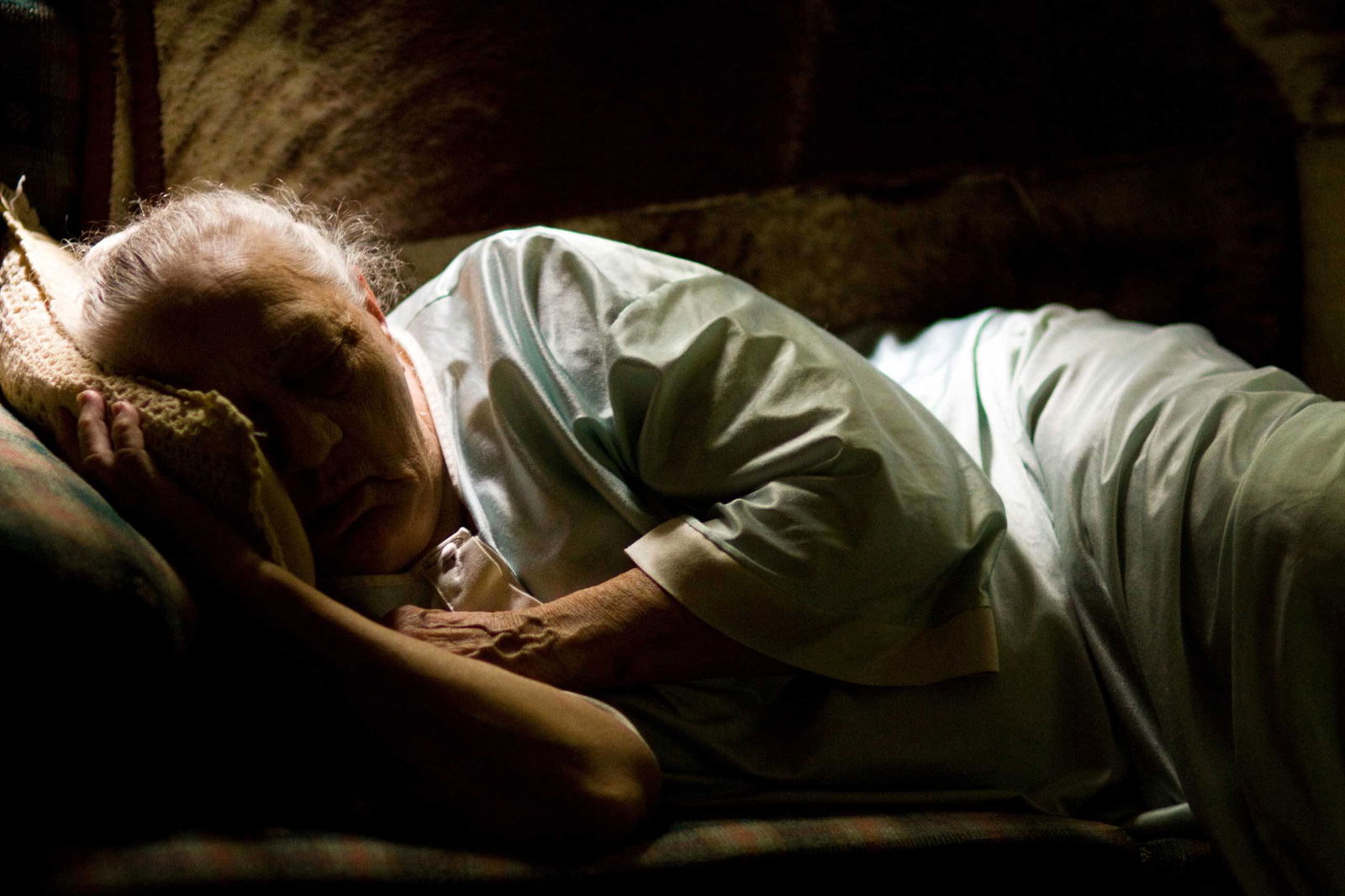 old woman sleep