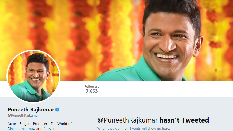 puneeth rajkumar twitter