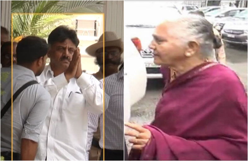 dk shivakumar mother Gowramma 1 1 1