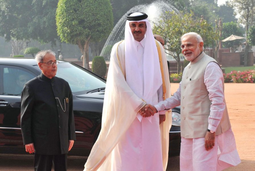 narendra modi qatar sheikh tamim
