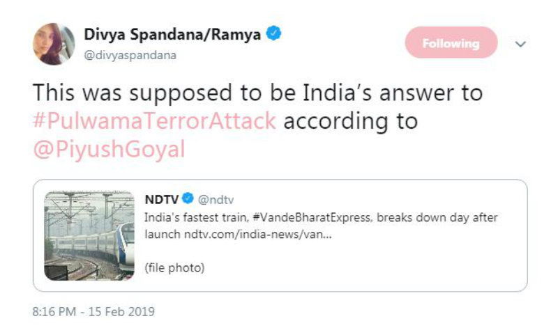 ramya tweet