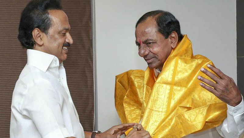 MK Stalin KCR A