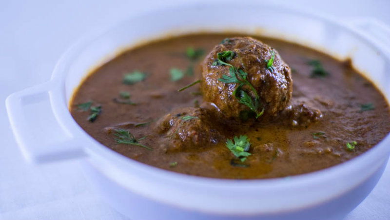 mutton keema balls sambar 4