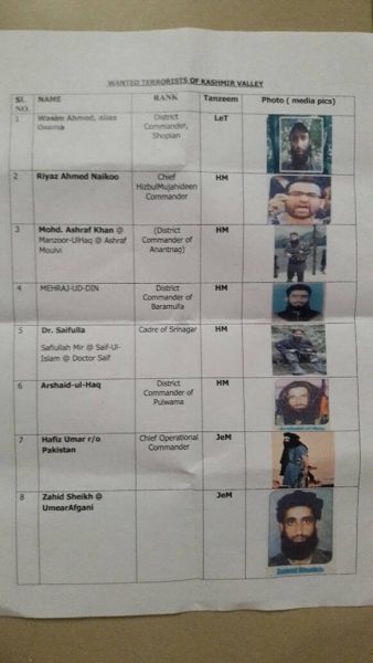 Terrorist list