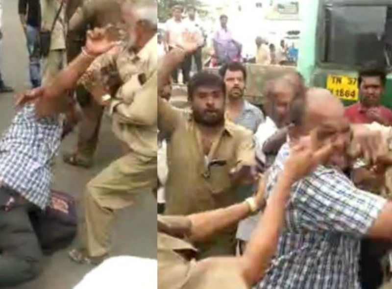 bus fight dindigul