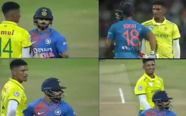 Virat Kohli and Beuran Hendricks 1