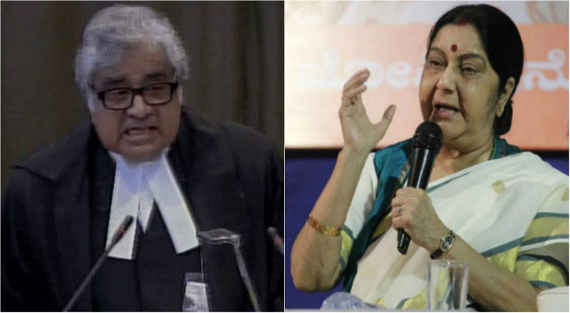 sushma swarajHarish salve