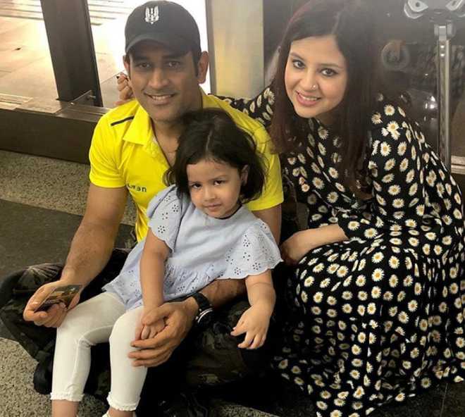 dhoni family