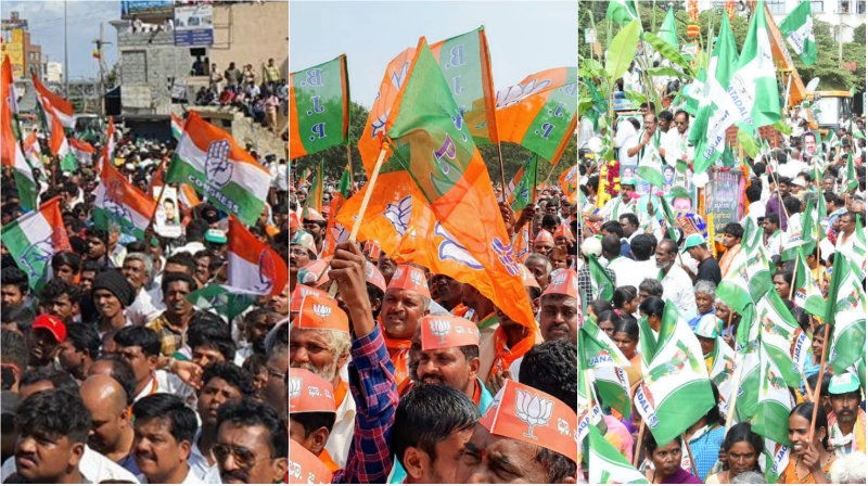 Congress BJP JDS 1 1
