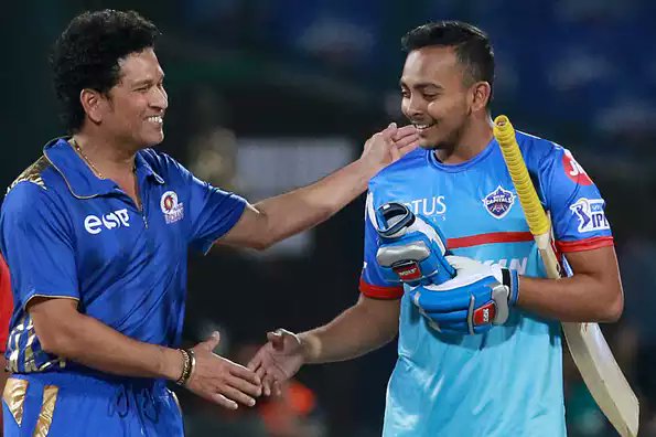 Prithvi Shaw Sachin Tendulkar A
