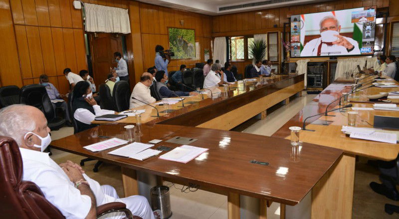 modi yediyurappa video corona