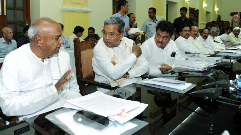 HD Deve Gowda Mallikarjun Kharge