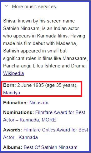 sathish ninasam