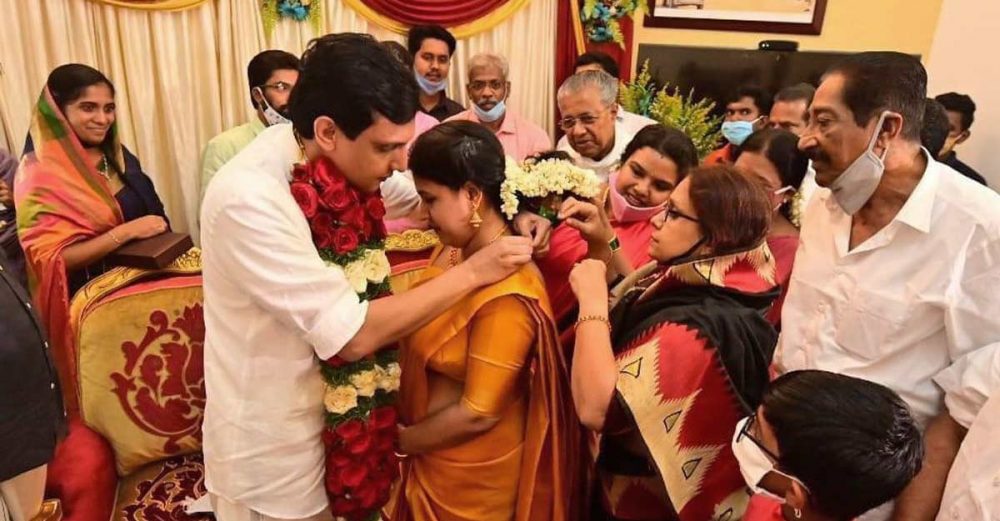 veena muhammed riyas wedding