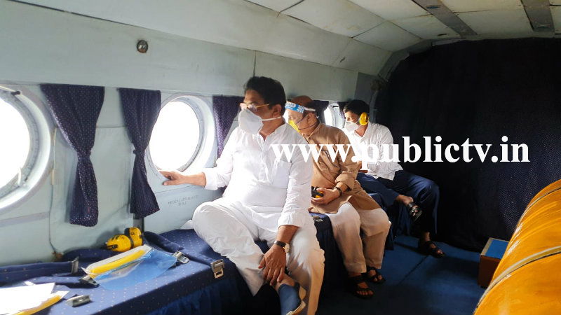 CM BS Yeddyurappa aerial survey 3