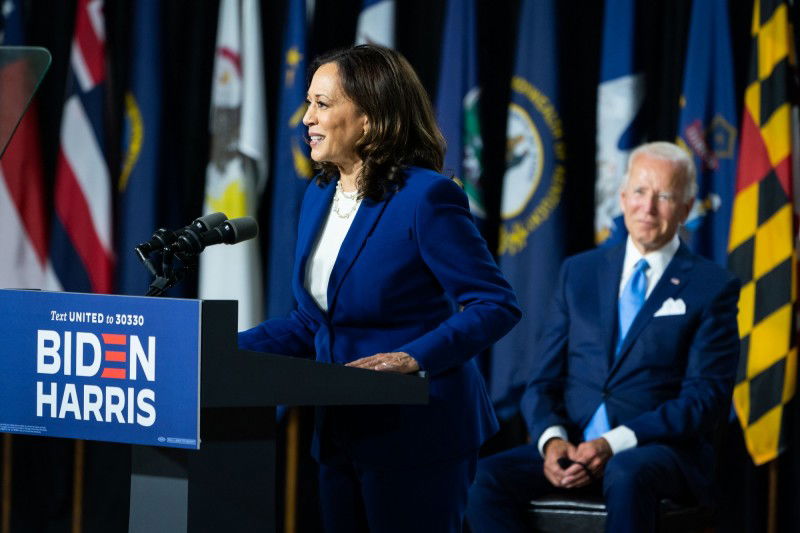 Kamala Harris and Joe Biden medium
