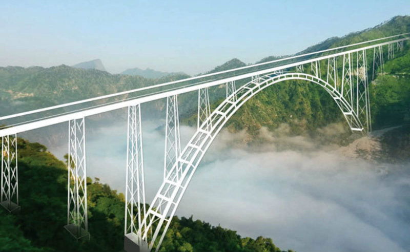 chenab railway bridge b