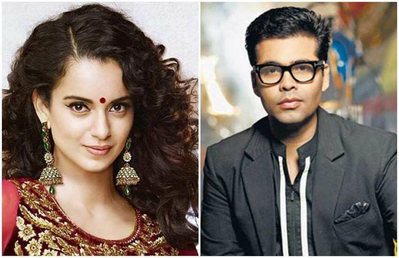 kangana ranaut and karan johar