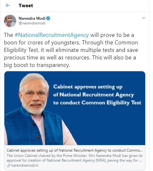 modi tweet