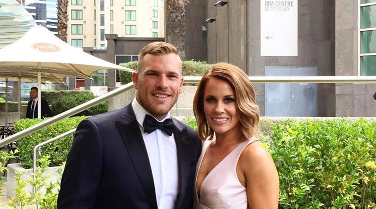 aaron finch and wife 2