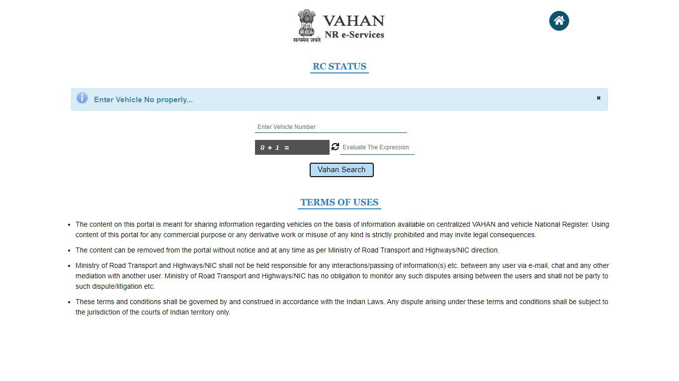 e vahan data base