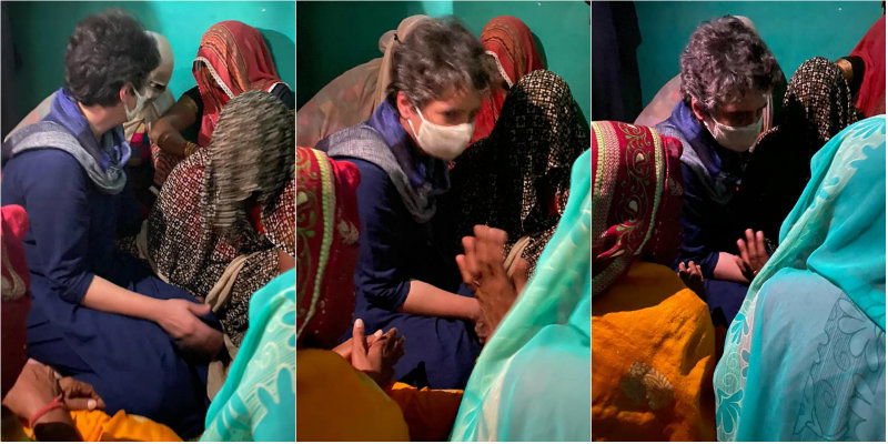 Hathras Priyanka Gandhi Rahul Gandhi 2