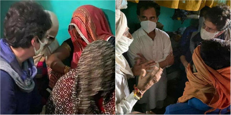 Hathras Priyanka Gandhi Rahul Gandhi 3