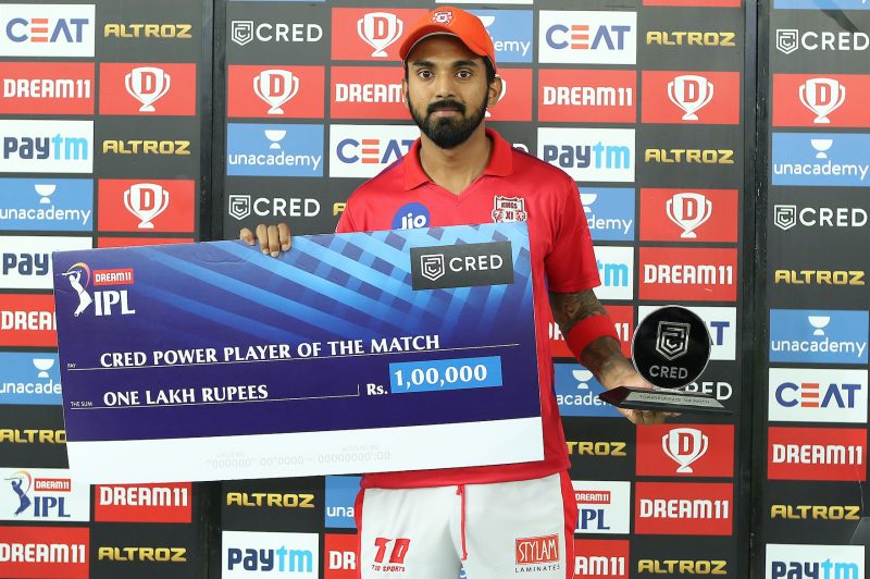 kl rahul man of the match